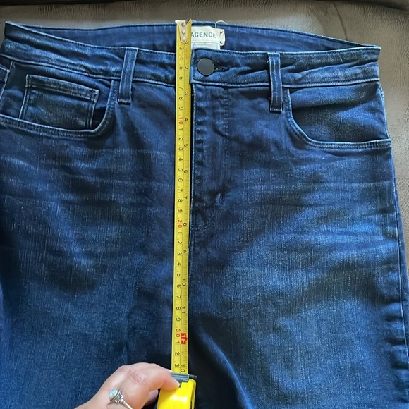 L’AGENCE Oriana High Rise Midnight Dark Wash Jeans Size 30 - Picture 9 of 11
